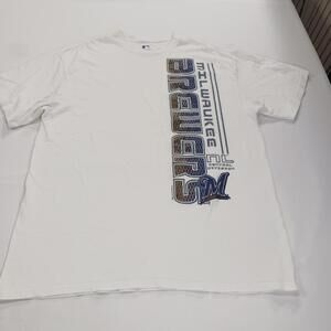 Milwaukee Brewers MLB Genuine Merchandise Men's White Graphic T-Shirt Size XL